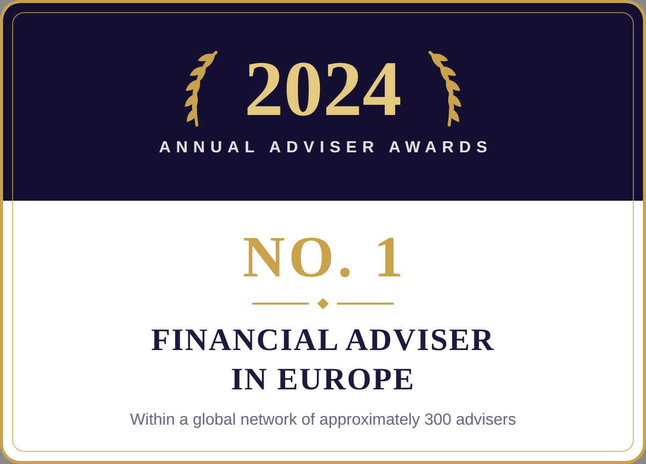 No. 1 Financial Adviser in Europe 2024